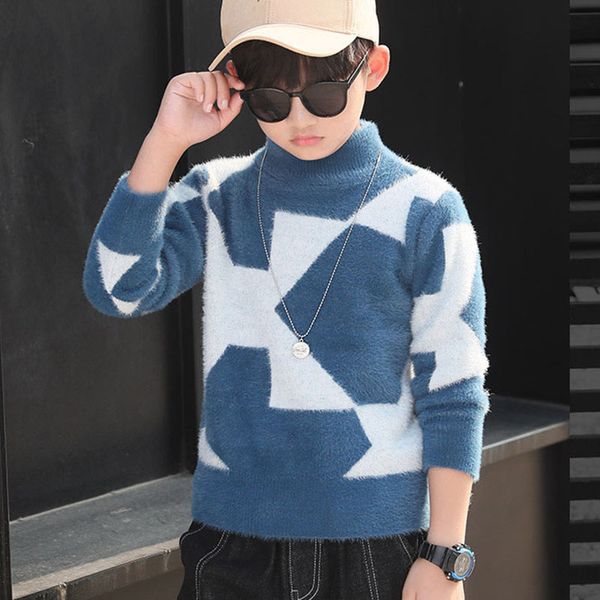 teenage sweater boys geometric pattern woolen knit clothing new 2019 winter long sleeve warm sweaters for children pullover, Blue
teenage sweater boys geometric pattern woolen knit clothing new 2019 winter long sleeve warm sweaters for children pullover, Blue