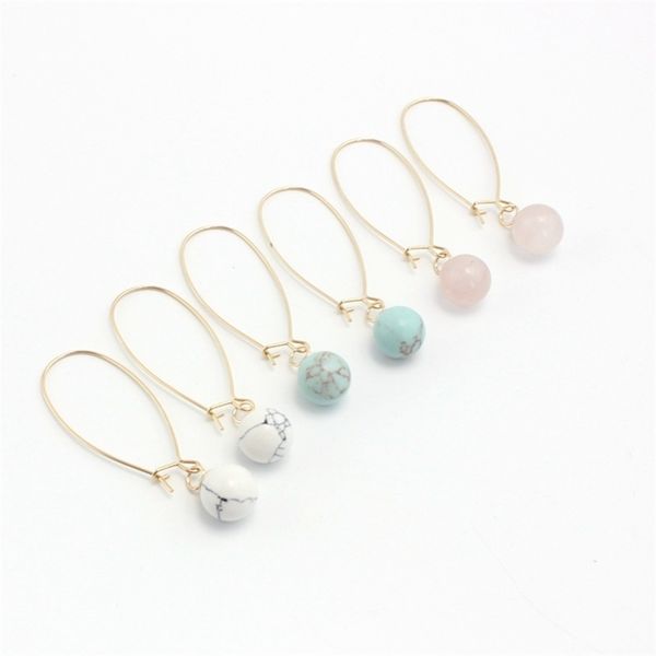 3 colors white green marble natural stone earrings round pink quartz gold color brincos pendientes jewelry for women, Silver
3 colors white green marble natural stone earrings round pink quartz gold color brincos pendientes jewelry for women, Silver