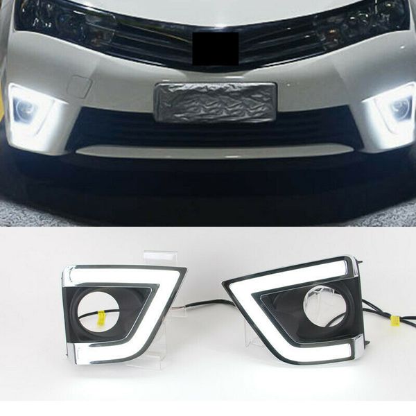1set car auto white led daytime day fog light drl lamp cover for toyota corolla 2014-16
1set car auto white led daytime day fog light drl lamp cover for toyota corolla 2014-16