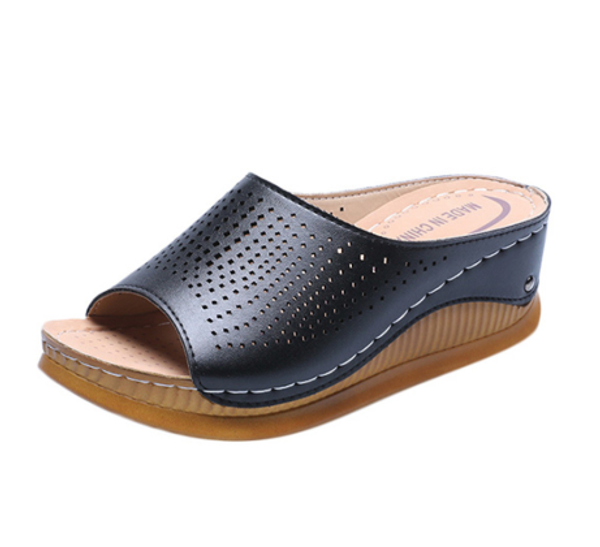 slipper woman sandal 2020 new women's shoe wedge heel slipper fashionable high-heeled shoes hollow out leisure fish mouth slippe, Black
slipper woman sandal 2020 new women's shoe wedge heel slipper fashionable high-heeled shoes hollow out leisure fish mouth slippe, Black