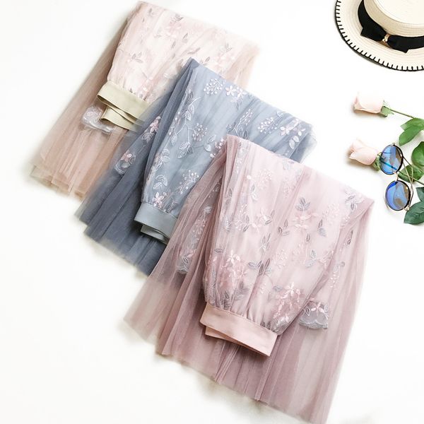 gigogou embroidery summer women skirts high waist mesh pleated skirt korea style elegant long tulle skirt midi tutu femme, Black
gigogou embroidery summer women skirts high waist mesh pleated skirt korea style elegant long tulle skirt midi tutu femme, Black