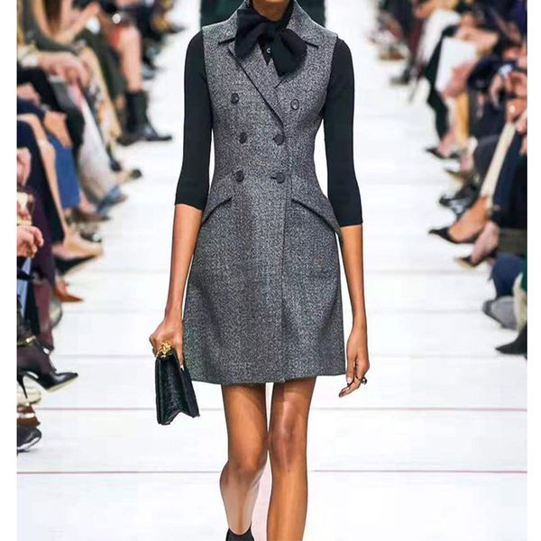 cosmicchic women autumn vest dress sleeveless female blazer dresses runway design office lady vest short dress robe femme, Black;gray
cosmicchic women autumn vest dress sleeveless female blazer dresses runway design office lady vest short dress robe femme, Black;gray