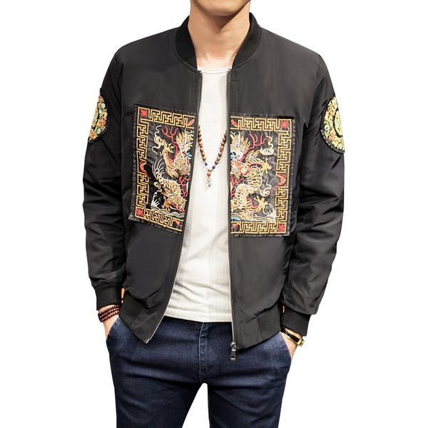 chinese style men casual bomber jacket autumn new fashion long pao embroidery jacket men slim fit stand collar windbreaker coat, Black;brown
chinese style men casual bomber jacket autumn new fashion long pao embroidery jacket men slim fit stand collar windbreaker coat, Black;brown