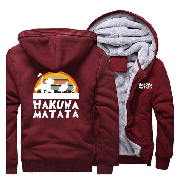 hakuna matata letter print men's windproof hoodies long sleeve hoodie winter warm zipper jumper pullover coat, Black
hakuna matata letter print men's windproof hoodies long sleeve hoodie winter warm zipper jumper pullover coat, Black