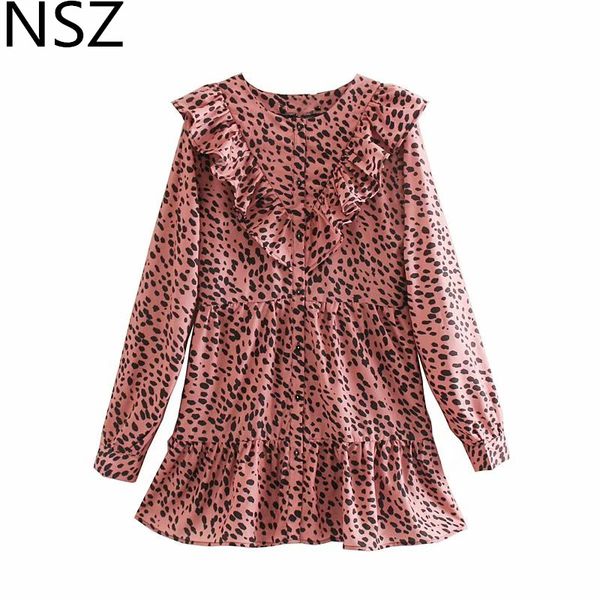 nsz women animal red leopard printed mini dress long sleeve ruffles short dress fashion elegante chic dresses, Black;gray
nsz women animal red leopard printed mini dress long sleeve ruffles short dress fashion elegante chic dresses, Black;gray