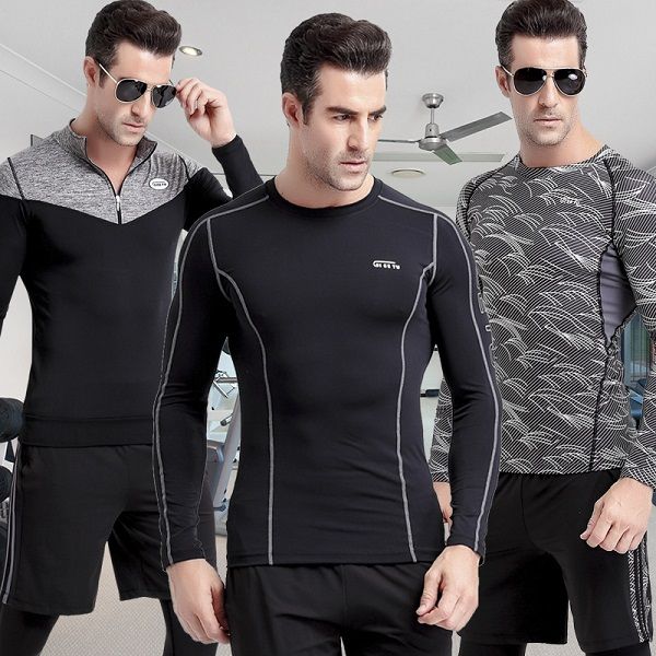 running shirts dry fit mens gym clothing scoop neck long sleeves qioee diyo underwear body building suiit polyester apparel, Black;blue
running shirts dry fit mens gym clothing scoop neck long sleeves qioee diyo underwear body building suiit polyester apparel, Black;blue