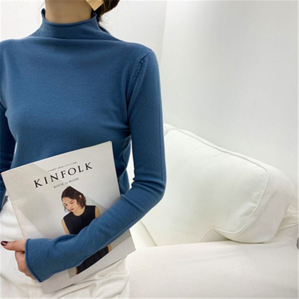 2019 autumn women ladies long sleeve turtleneck slim pullover knitted thin sweaters femme korean solid knitting shirts, White;black
2019 autumn women ladies long sleeve turtleneck slim pullover knitted thin sweaters femme korean solid knitting shirts, White;black