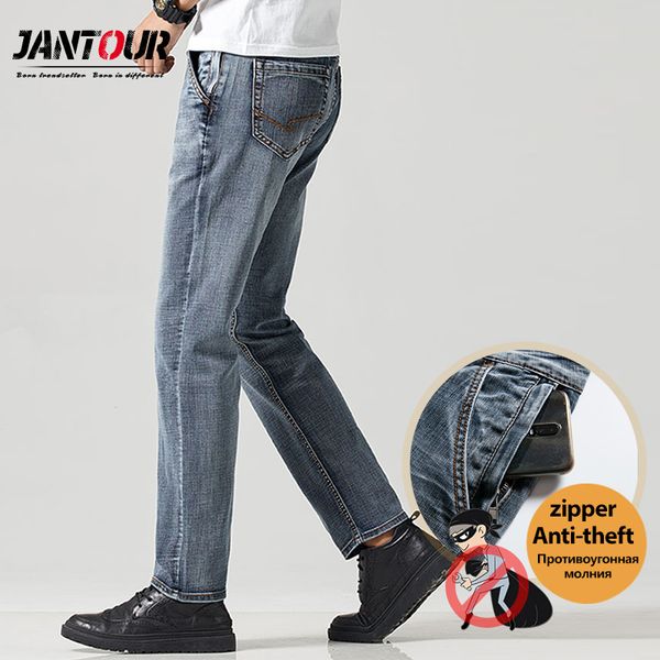 men's jeans 2021 spring summer brand loose straight trousers elastic anti-theft zipper denim blue pants male big size 28-40
men's jeans 2021 spring summer brand loose straight trousers elastic anti-theft zipper denim blue pants male big size 28-40