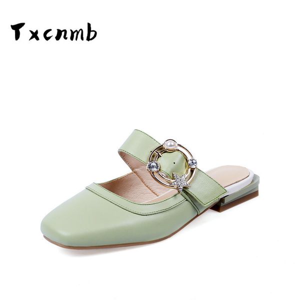 genuine leather mules shoes women low heel slippers casual slip-on beige shoes summer female slippers round toe, Black
genuine leather mules shoes women low heel slippers casual slip-on beige shoes summer female slippers round toe, Black