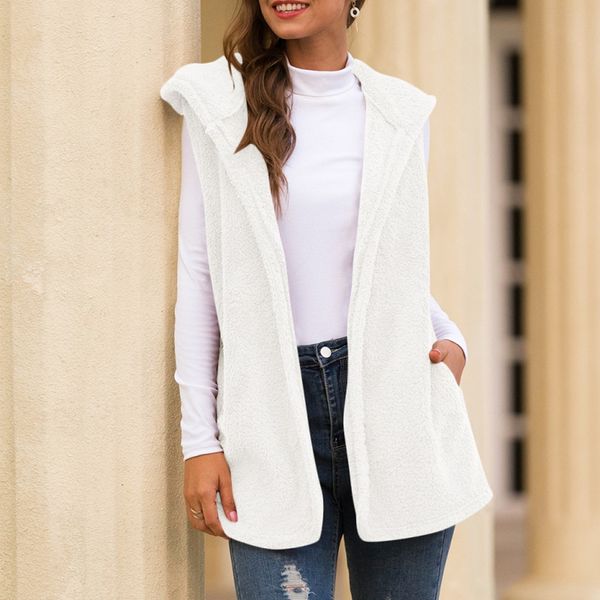 sleeveless vest women jacket warm womens hooded faux fur cardigan fluffly vintage shaggy vest jacket long coat#40, Black;white
sleeveless vest women jacket warm womens hooded faux fur cardigan fluffly vintage shaggy vest jacket long coat#40, Black;white