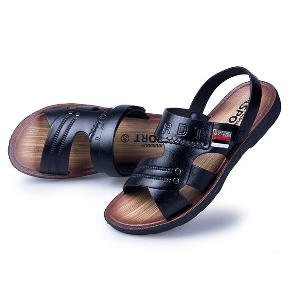 2019 men sandals leather men beach shoes brand casual shoes slippers sneakers summer flip flops hombre sepatu pria, Black
2019 men sandals leather men beach shoes brand casual shoes slippers sneakers summer flip flops hombre sepatu pria, Black