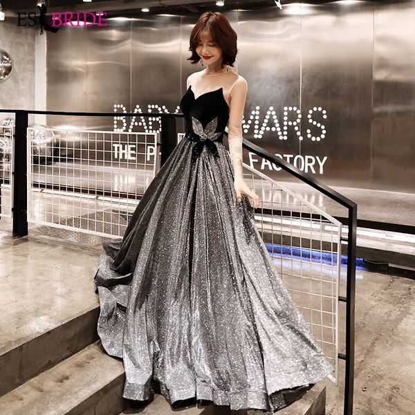 strapless evening dress long black starry sky special occasion dresses backless evening dresses 2019 black gown es2503, White;black
strapless evening dress long black starry sky special occasion dresses backless evening dresses 2019 black gown es2503, White;black