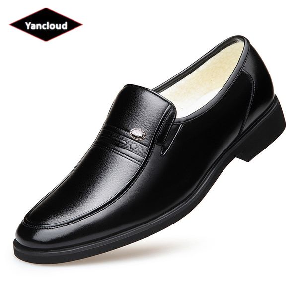 british slip on fur leather shoes men winter footwear 2019 business formal dress shoes elegant suit office warm shoe, Black
british slip on fur leather shoes men winter footwear 2019 business formal dress shoes elegant suit office warm shoe, Black