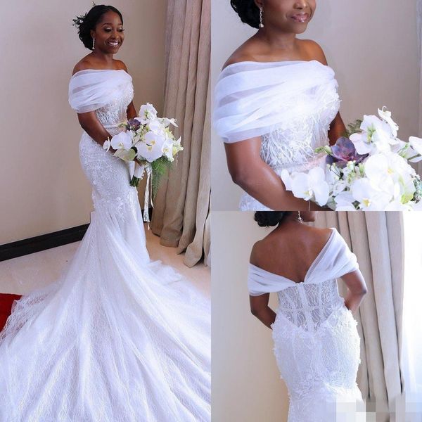 elegant off the shoulder mermaid wedding dresses tulle lace applique crystal beaded waist african wedding bridal gown robe de mariee, White
elegant off the shoulder mermaid wedding dresses tulle lace applique crystal beaded waist african wedding bridal gown robe de mariee, White