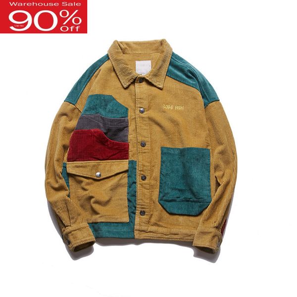 drop shipping men's corduroy patchwork jacket japanese high street fashion casual outwear male men coat 2020 spring streewear, Black;brown
drop shipping men's corduroy patchwork jacket japanese high street fashion casual outwear male men coat 2020 spring streewear, Black;brown