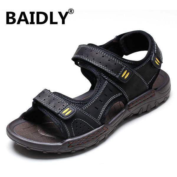 new men leather sandals summer male shoes beach sandals fashion comfortable outdoor casual sneakers classic men shoes, Black
new men leather sandals summer male shoes beach sandals fashion comfortable outdoor casual sneakers classic men shoes, Black
