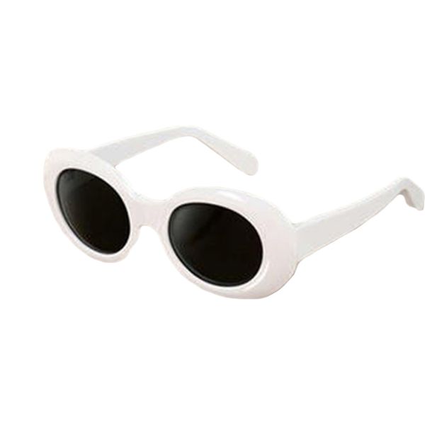 women men goggles rapper glasses sunglasses fancy dress oval shades, White;black 
women men goggles rapper glasses sunglasses fancy dress oval shades, White;black
