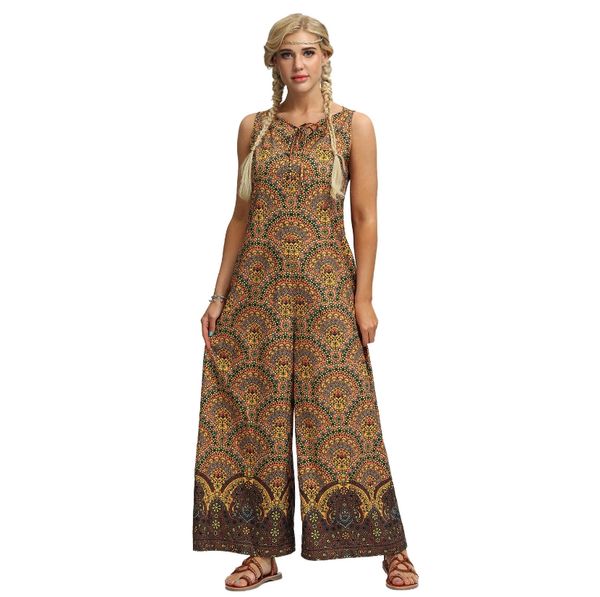 women sleeveless jumpsuits national dress loose beach seaside wear summer wear women's jumpsuits, Black;white
women sleeveless jumpsuits national dress loose beach seaside wear summer wear women's jumpsuits, Black;white