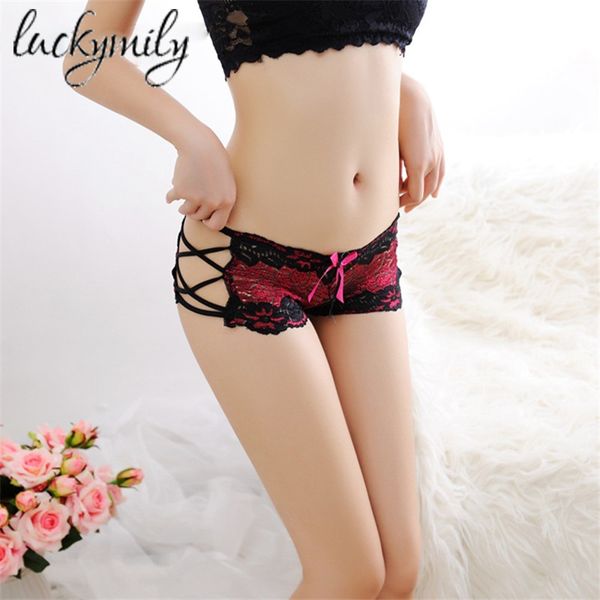 women's panties luckymily 2021 fashion lace boxer briefs bragas mujer seamless underwear transparent knickers panty, Black;pink
women's panties luckymily 2021 fashion lace boxer briefs bragas mujer seamless underwear transparent knickers panty, Black;pink