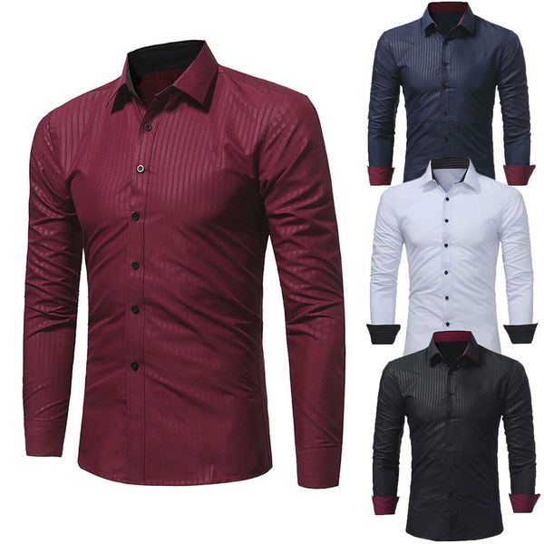 2019 new style fashion men smart casual slim button down cotton shirts long sleeve patcheork, White;black
2019 new style fashion men smart casual slim button down cotton shirts long sleeve patcheork, White;black