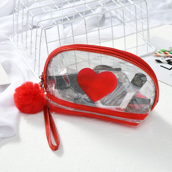 2020 new women's pvc cosmetic bag waterproof material transparent semi-circular storage bag wash cosmetic ladies
2020 new women's pvc cosmetic bag waterproof material transparent semi-circular storage bag wash cosmetic ladies