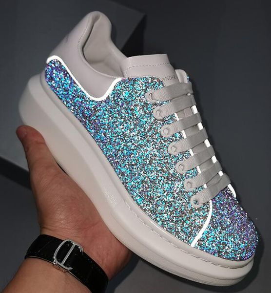 2019-20 bling bling glitter embellished woman shoes round toe reflective lace-up leather casual shoes comfortable sneaker, Black
2019-20 bling bling glitter embellished woman shoes round toe reflective lace-up leather casual shoes comfortable sneaker, Black