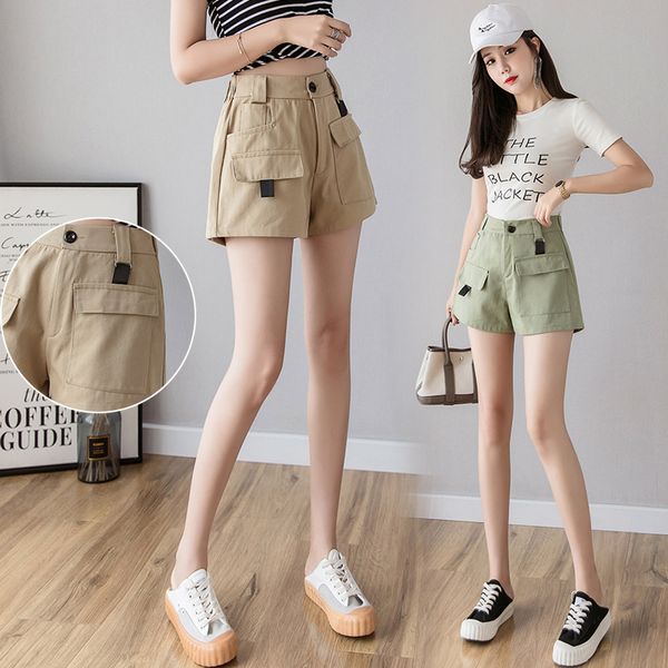 women's loose korean version straight tube, high waist, thin sportswear, short pants, fashion ins, White;black
women's loose korean version straight tube, high waist, thin sportswear, short pants, fashion ins, White;black