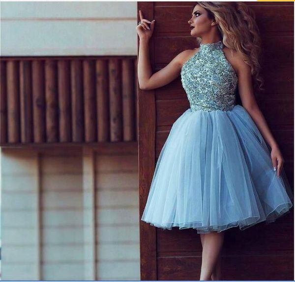 2020 short mini homecoming dresses high neck crystal sequins beads sleeveless short party graduation dresses plus size cocktail gowns, Red
2020 short mini homecoming dresses high neck crystal sequins beads sleeveless short party graduation dresses plus size cocktail gowns, Red
