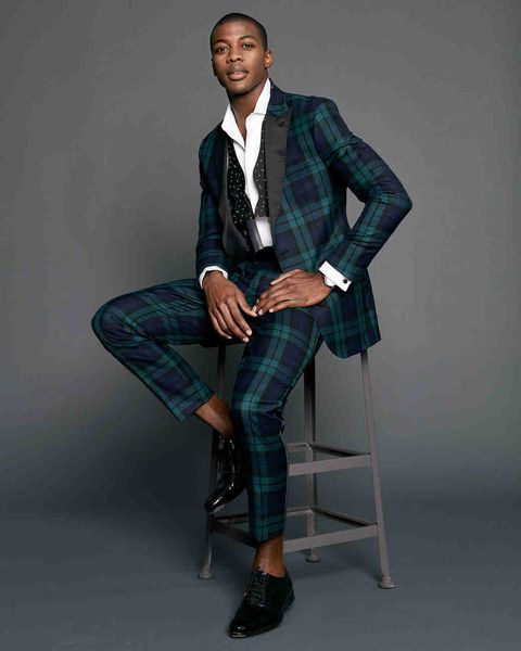 brand new plaid wedding tuxedos black peaked lapel one button mens prom pant suits men groom wear clothes, Black;gray
brand new plaid wedding tuxedos black peaked lapel one button mens prom pant suits men groom wear clothes, Black;gray