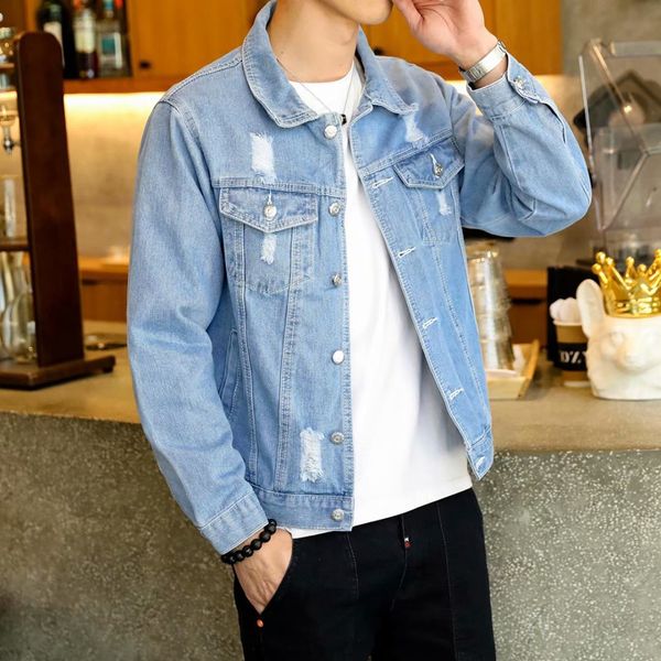 2019 new denim jacket men's men's hip hop retro denim jacket street casual bomber harajuku fashion coat, Black;brown
2019 new denim jacket men's men's hip hop retro denim jacket street casual bomber harajuku fashion coat, Black;brown