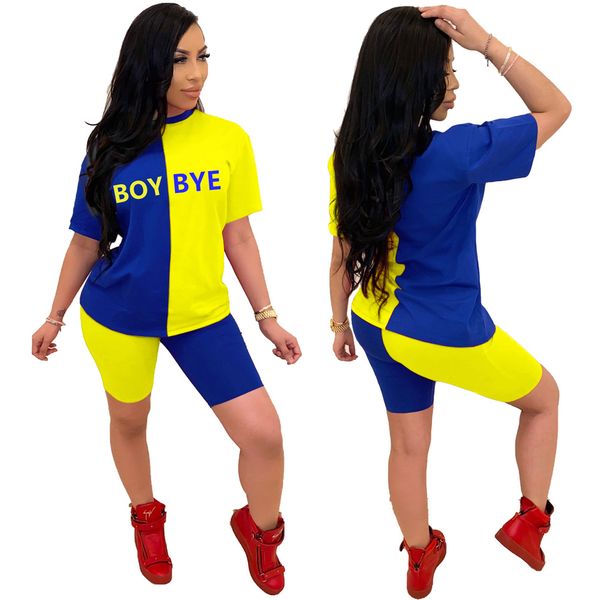 womens 2 piece outfits short sleeve bright neon contrast color letter print tracksuit shirt + shorts sportswear set, White
womens 2 piece outfits short sleeve bright neon contrast color letter print tracksuit shirt + shorts sportswear set, White