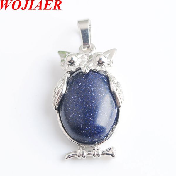 wojiaer eagle animal necklaces & pendants girl chakra reiki natural blue sand oval convex gem stone beads jewelry dn8062, Silver
wojiaer eagle animal necklaces & pendants girl chakra reiki natural blue sand oval convex gem stone beads jewelry dn8062, Silver