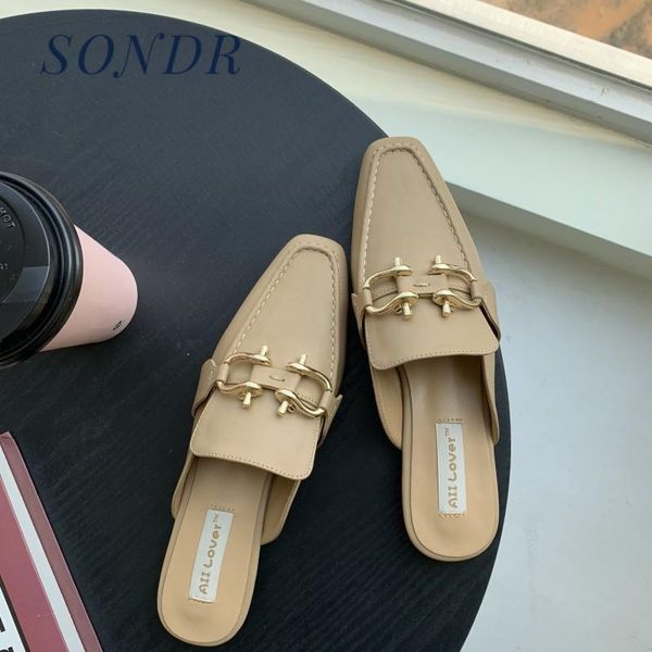 2020 summer women fashion half slippers metal buckle square head sandals slippers female runway party shoes, Black
2020 summer women fashion half slippers metal buckle square head sandals slippers female runway party shoes, Black