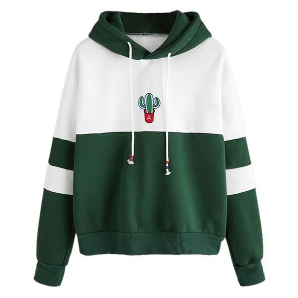женская толстовка с длинным рукавом drawstring color block cactus вышитая толстовка весна осень женские повседневные спортивные пуловеры, Black
женская толстовка с длинным рукавом drawstring color block cactus вышитая толстовка весна осень женские повседневные спортивные пуловеры, Black