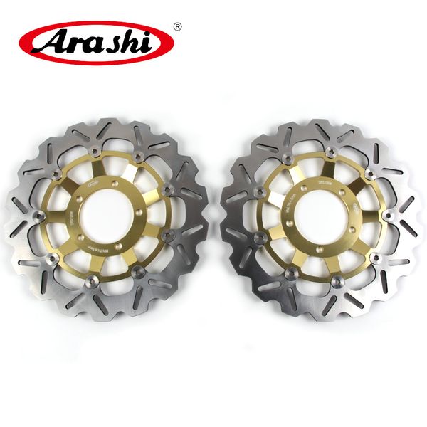 

arashi 1 pair for daytona 675 2006-2012 cnc floating front brake discs brake rotors 2006 2007 2008 2009 2010 2011 2012