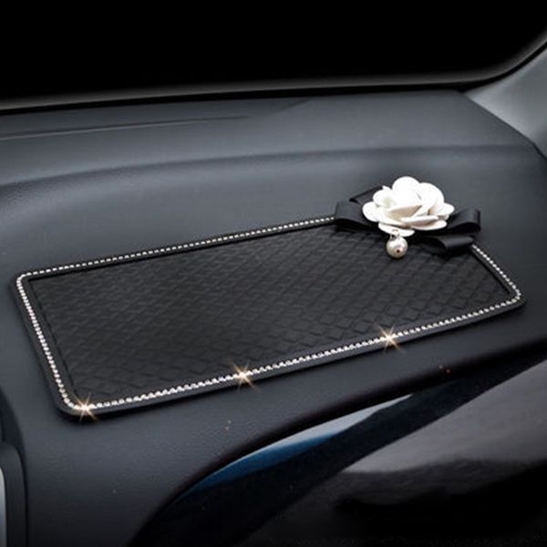car ornament pvc camellia flower crystal pearl anti-slip mat for mobile phone gps dashboard perfume seat pad accessories
car ornament pvc camellia flower crystal pearl anti-slip mat for mobile phone gps dashboard perfume seat pad accessories