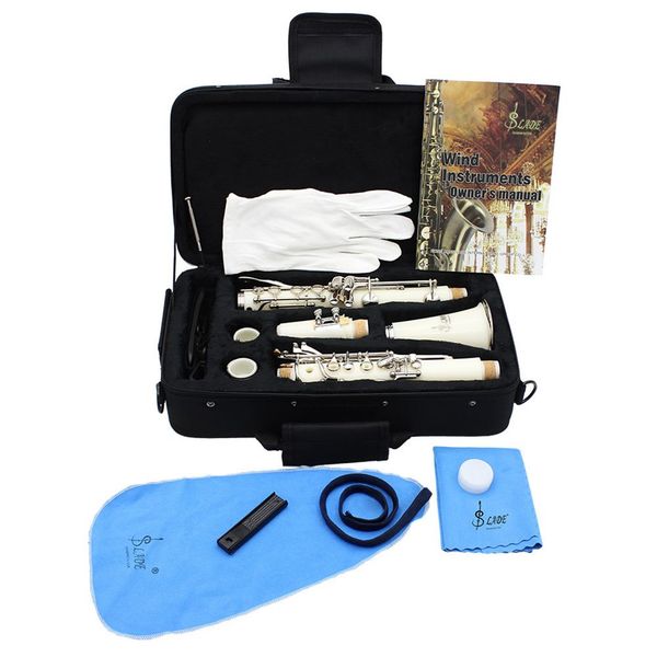 slade clarinet abs 17 key bb flat soprano binocular clarinet with cork grease cleaning cloth gloves 10 reeds screwdriver reed
slade clarinet abs 17 key bb flat soprano binocular clarinet with cork grease cleaning cloth gloves 10 reeds screwdriver reed