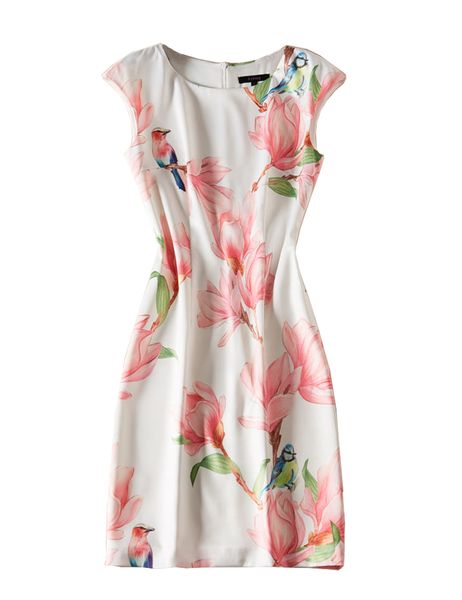 birds print women sheath dress fashion flower round neck casual dresses 07k1921, Black;gray
birds print women sheath dress fashion flower round neck casual dresses 07k1921, Black;gray