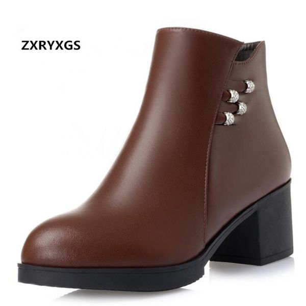 zxryxgs brand boots women boots 2018 new fashion autumn winter warm comfort thick heel cow leather shoes woman snow, Black
zxryxgs brand boots women boots 2018 new fashion autumn winter warm comfort thick heel cow leather shoes woman snow, Black
