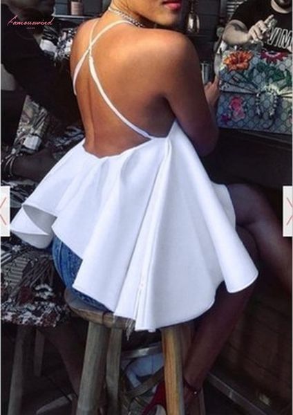 women halter white big ball gown hem style tank summer club backless high low hem new fashion basic clothes
women halter white big ball gown hem style tank summer club backless high low hem new fashion basic clothes