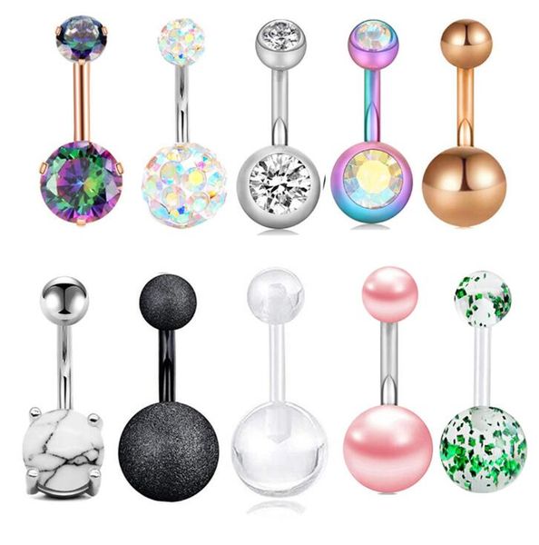 10pc 14g steel belly button ring navel ear rings cz body piercing jewelry 6 8 10 mm bar for women piercing, Slivery;golden
10pc 14g steel belly button ring navel ear rings cz body piercing jewelry 6 8 10 mm bar for women piercing, Slivery;golden