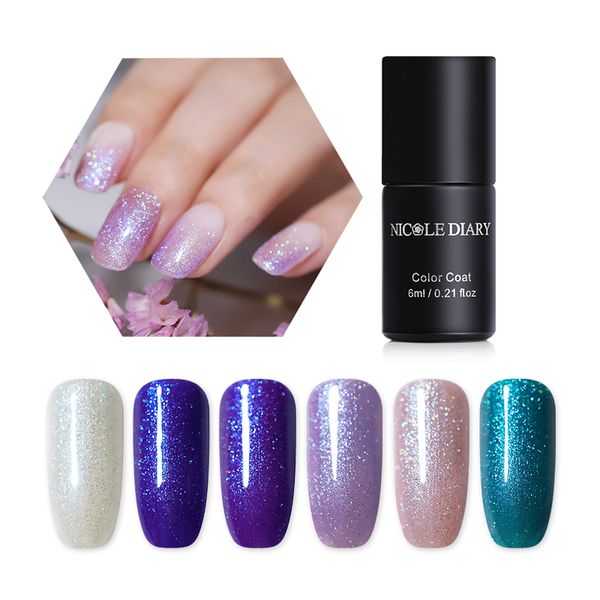 nicole diary 6ml holo sequins uv gel nail polish purple colorful semi permanent nail gel led lamp art lacquer varnishes, Red;pink
nicole diary 6ml holo sequins uv gel nail polish purple colorful semi permanent nail gel led lamp art lacquer varnishes, Red;pink