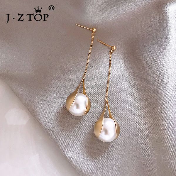 jzladies minimalism metal wrapped pearl drop earrings fashion elegant long tassel earring women girls party jewelry gift, Silver
jzladies minimalism metal wrapped pearl drop earrings fashion elegant long tassel earring women girls party jewelry gift, Silver