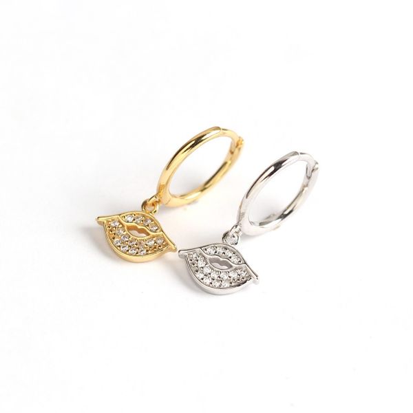 925 sterling silver earring fashion short zircon carved star lip pendant drop earring personality cute trend woman girl ear jewe, Golden;silver
925 sterling silver earring fashion short zircon carved star lip pendant drop earring personality cute trend woman girl ear jewe, Golden;silver