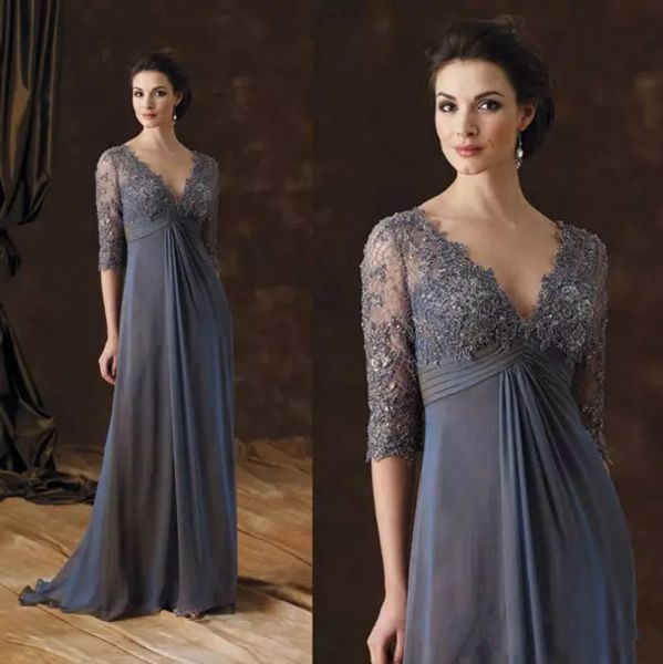 2019 style chic mother of the bride dresses half sleeves a-line v-neck empire waist mother of groom dress floor-length chiffon evening gowns, Black;red
2019 style chic mother of the bride dresses half sleeves a-line v-neck empire waist mother of groom dress floor-length chiffon evening gowns, Black;red