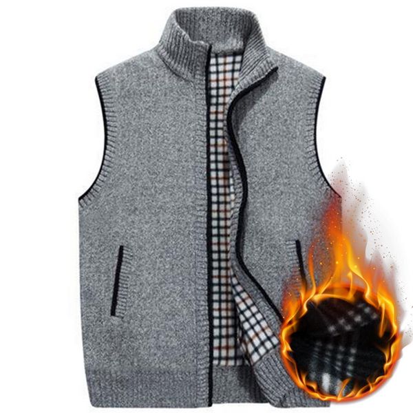 vogue nice new autumn winter mens wool sweater vest zipper sleeveless knitted vest jacket warm fleece sweatercoat plus size, Black;white
vogue nice new autumn winter mens wool sweater vest zipper sleeveless knitted vest jacket warm fleece sweatercoat plus size, Black;white