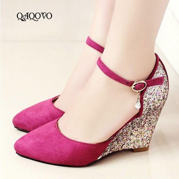 summer fashion sequined wedges pumps women high heels pumps party shoes female 2019 new black pink purple
summer fashion sequined wedges pumps women high heels pumps party shoes female 2019 new black pink purple
