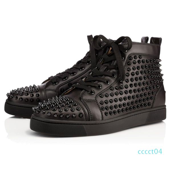 new spikes high red bottom pik pik studded sneakers shoes women men luxury designer flat casual red sole ct04, Black
new spikes high red bottom pik pik studded sneakers shoes women men luxury designer flat casual red sole ct04, Black