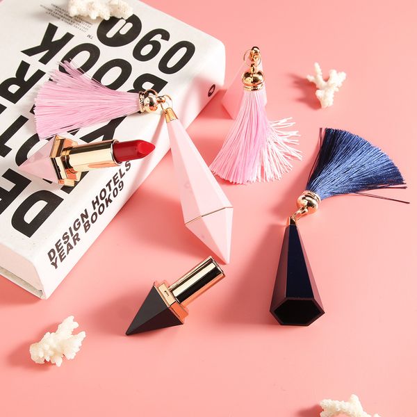 pink blue empty lipstick tubes with tassel lip rouge container diamond shape diy lip balm tube
pink blue empty lipstick tubes with tassel lip rouge container diamond shape diy lip balm tube