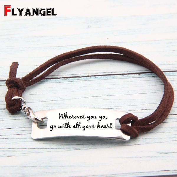 trendy trinket bracelet enrgaved wherever you go go with your heart bracelet accessories jewelry gift for family friend, Black
trendy trinket bracelet enrgaved wherever you go go with your heart bracelet accessories jewelry gift for family friend, Black
